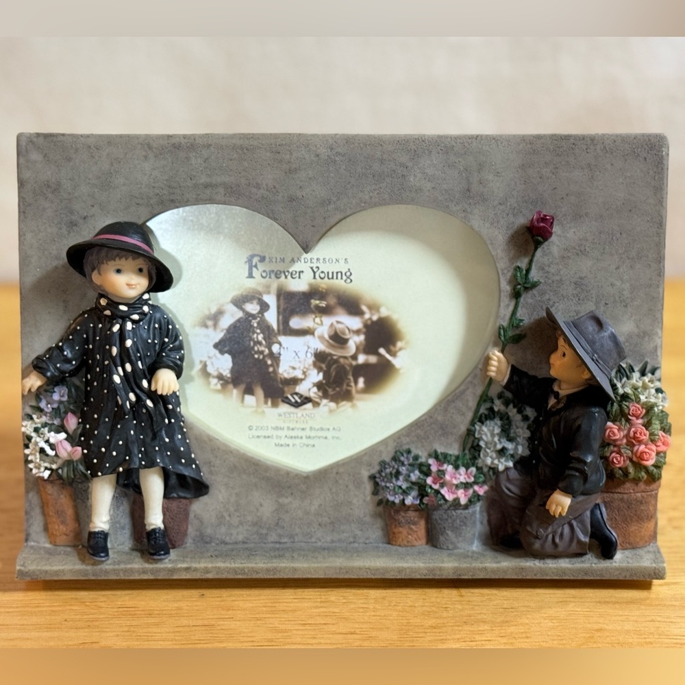 Kim Anderson, Forever Young Heart-Shaped Photo Frame ~ Item No. 22502 🩷
